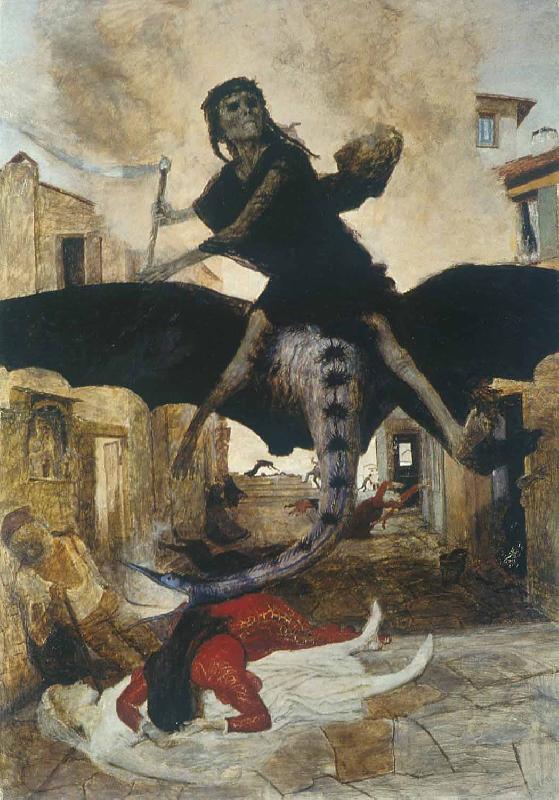 Arnold Bocklin Plague oil painting image